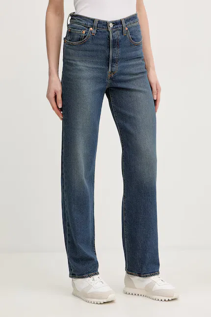 Джинсы прямого кроя RIBCAGE прямого кроя ANKLE Levi's, синий