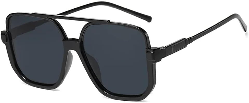 

Солнцезащитные очки с двойной перемычкой, защитой от УФ-излучения UV400, прозрачными градиентными линзами, для женщин и мужчин, для активного отдыха, спорта и путешествий UYPTK, Black Black