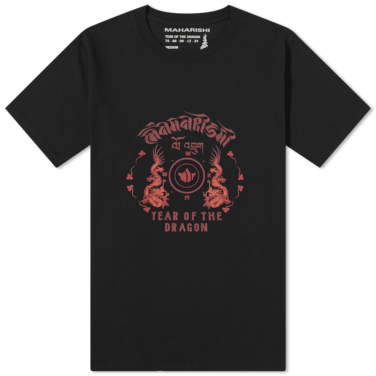 

Футболка Maharishi Dragon Anniversary T-Shirt, черный