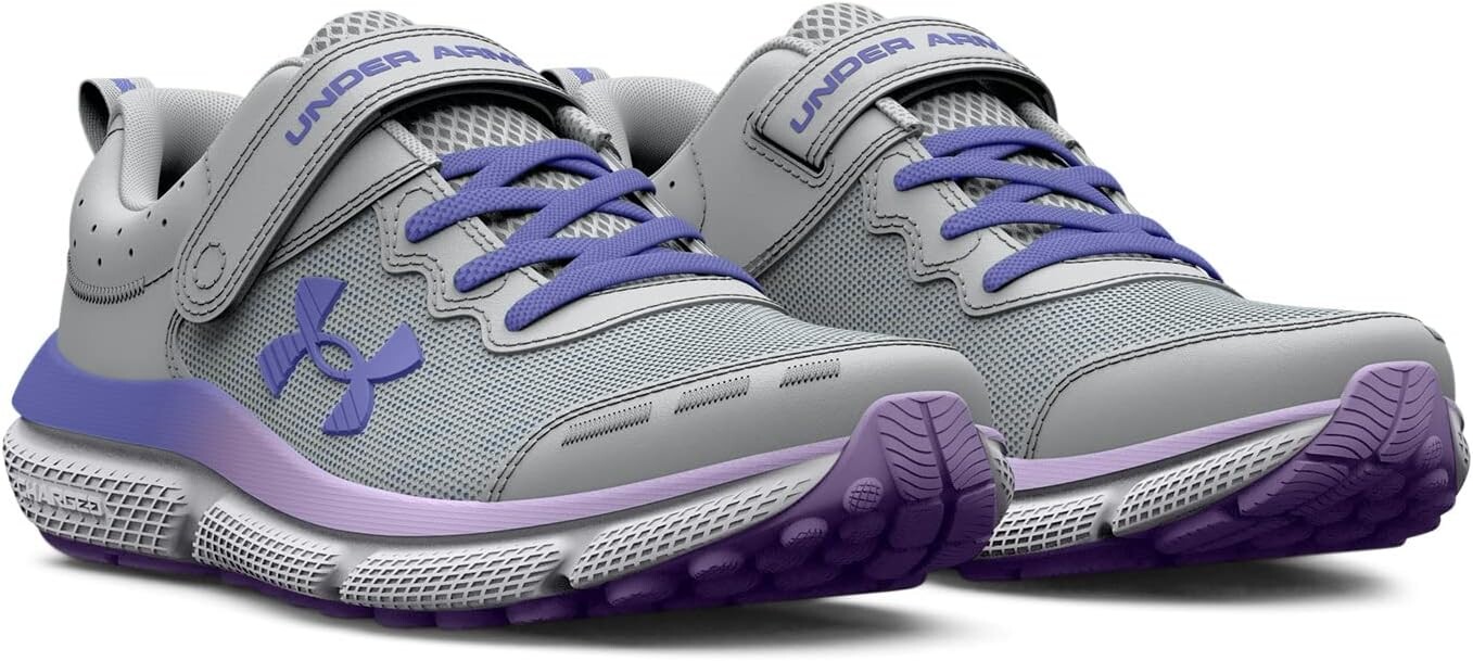 

Кроссовки Assert 10 Alternate Closure (Little Kid) Under Armour, цвет Mod Gray/Nebula Purple/Baja Blue