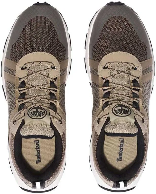 Мужские низкие кроссовки Timberland на шнуровке, Lt Brown Net — фото 2