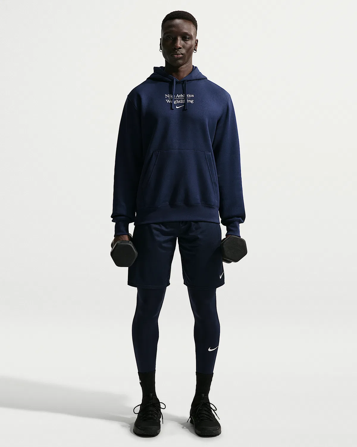 Мужской пуловер для тяжелой атлетики Nike, College Navy — фото 4