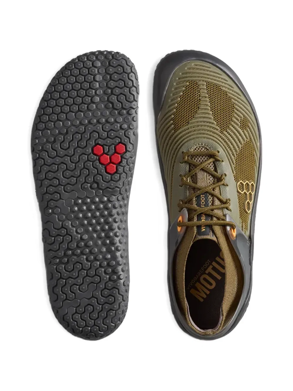 Кроссовки Motus с сетчатыми вставками Vivobarefoot, зеленый — фото 4