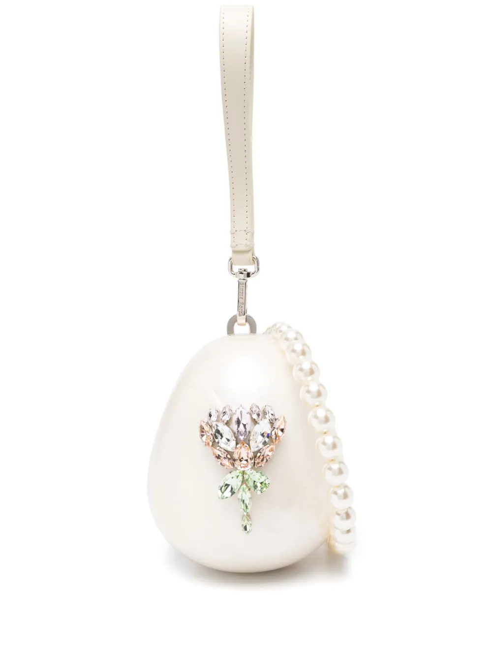 

Мини-клатч pearl egg Simone Rocha, бежевый