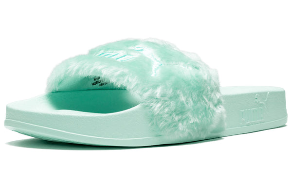 Тапочки fenty x fur slide 'bay' Puma, зеленый — фото 3