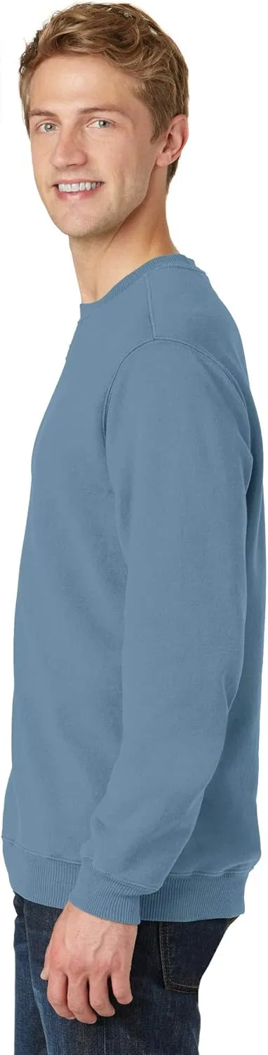 Yoga Clothing For You Одежда для йоги для вас. Унисекс толстовка с V-образным вырезом, обработанная методом «стирки», Blue Moon — фото 4