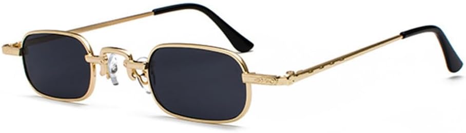 

Солнцезащитные очки в овальной металлической оправе для женщин, с прозрачными градиентными линзами, защита от УФ-излучения UV400, для мужчин, в стиле панк MTZJH, Golden Yellow Green