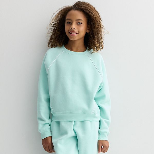 

Детская флисовая толстовка с круглым вырезом для девочек 7-16 лет Tek Gear, Teal