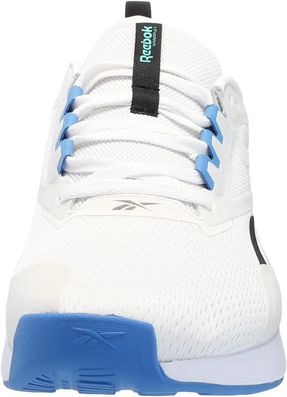 Мужские кроссовки Reebok Nanoflex Trail 2, белый/черный/зеленый — фото 2