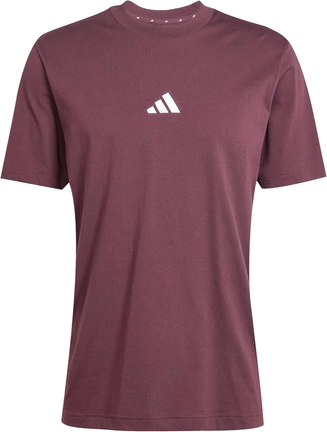 Футболка спортивная мужская adidas, цвет Aurora Ruby/White — фото 2