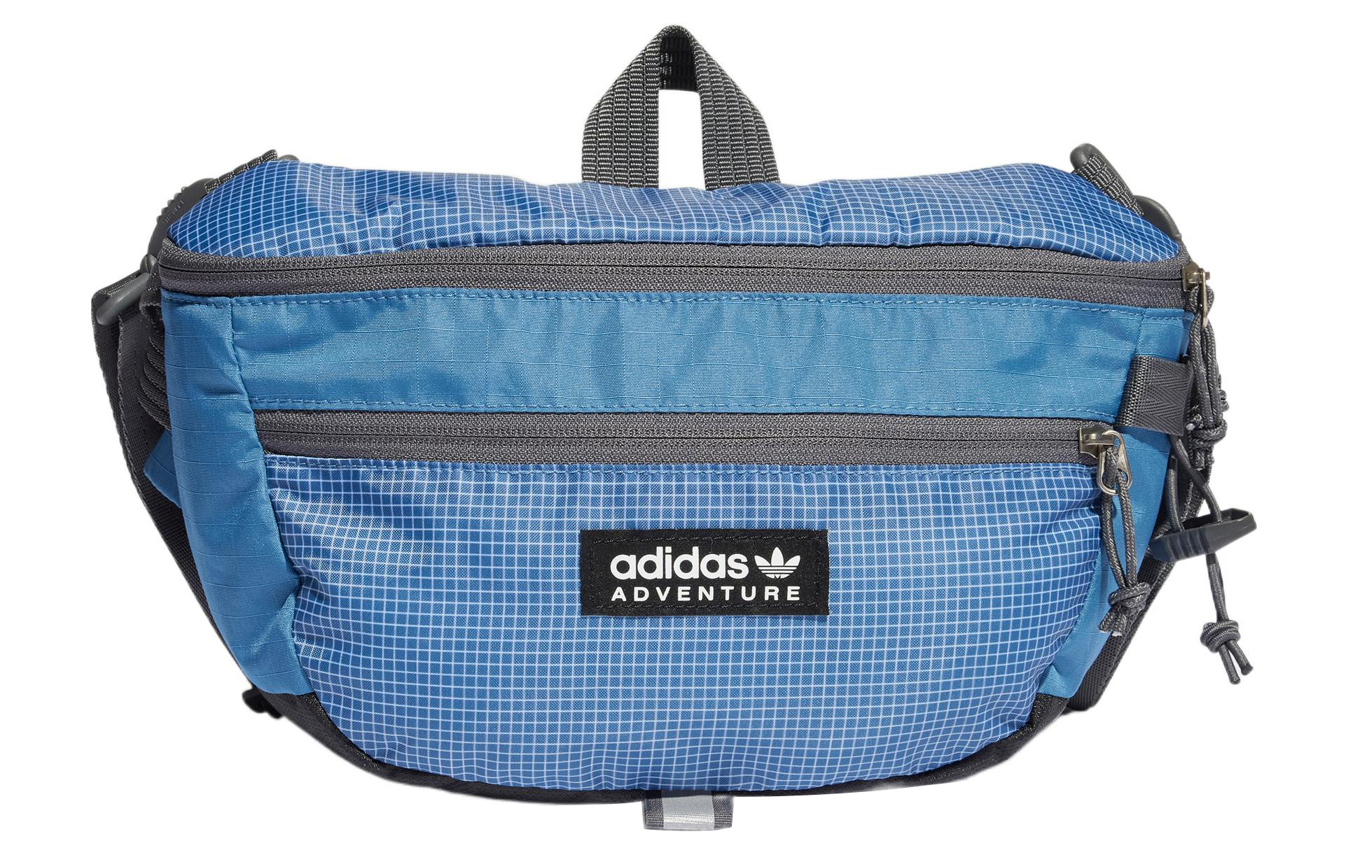 

Adidas Originals Сумка-туба на одно плечо из переработанного материала, унисекс, синяя, с тиснением