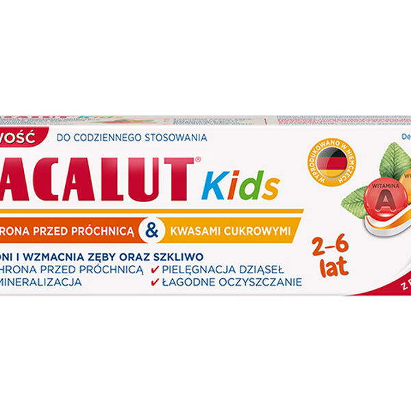

Зубная паста для детей 2-6 лет, 55 мл Lacalut Kids