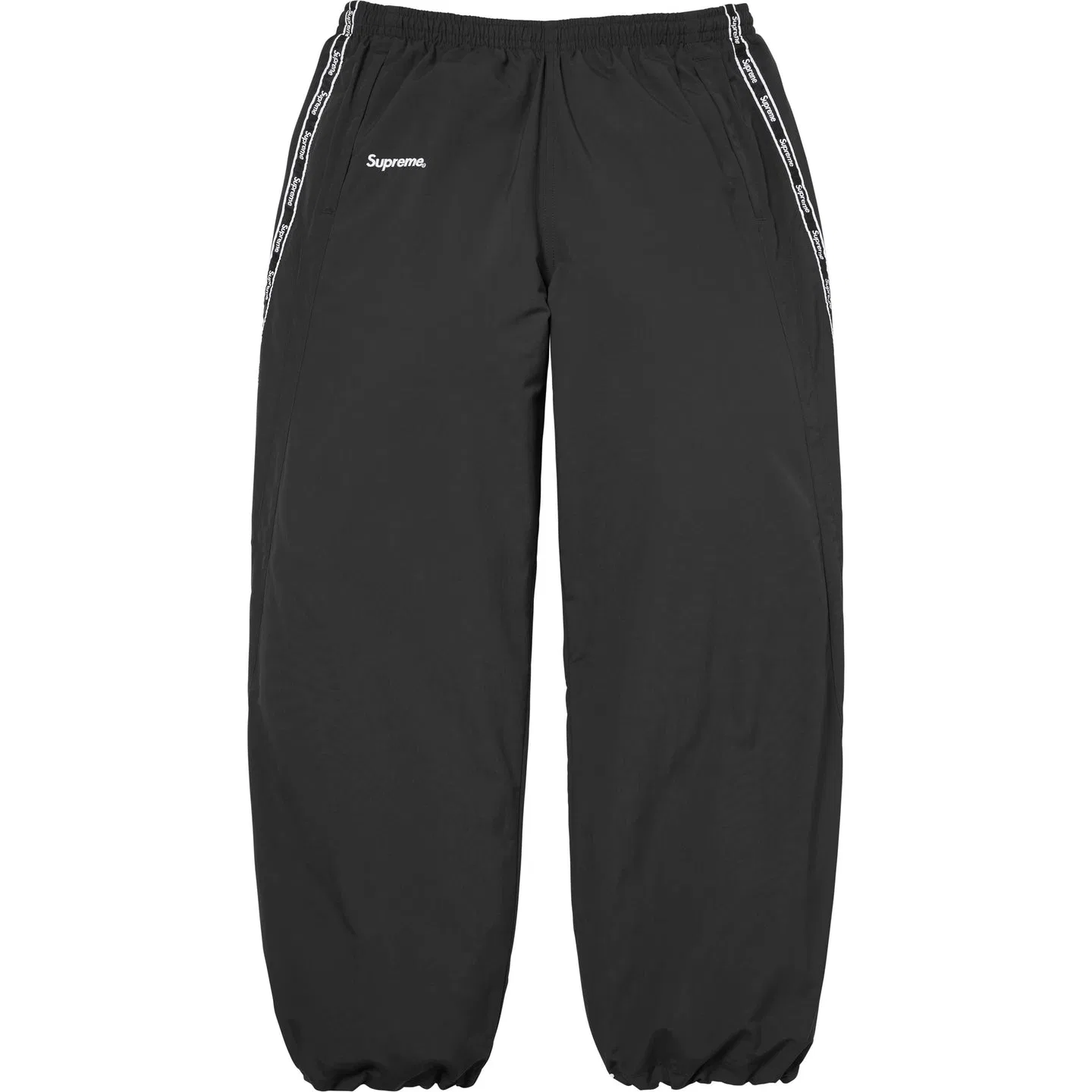 Вязаные спортивные штаны Supreme с логотипом, черные
