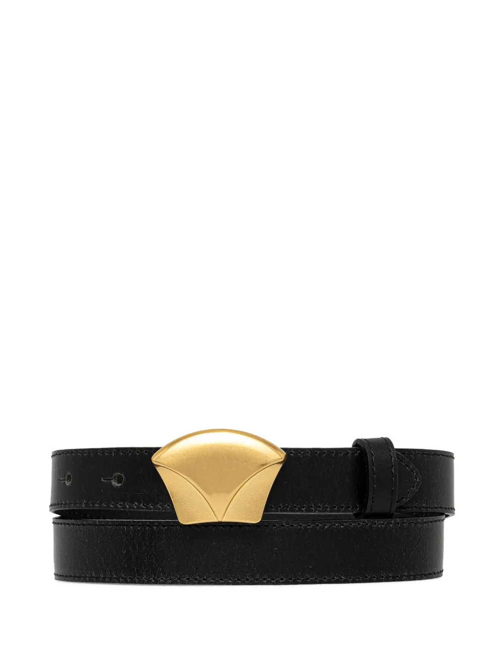 

Кожаный ремень с пряжкой-декором Sessùn, черный