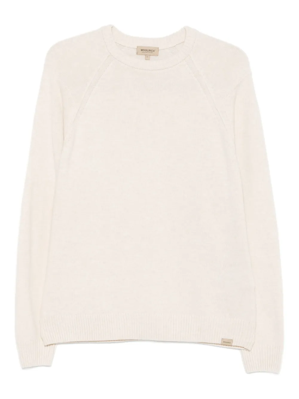 

Свитер с рукавами реглан и круглым вырезом WOOLRICH, нейтральный