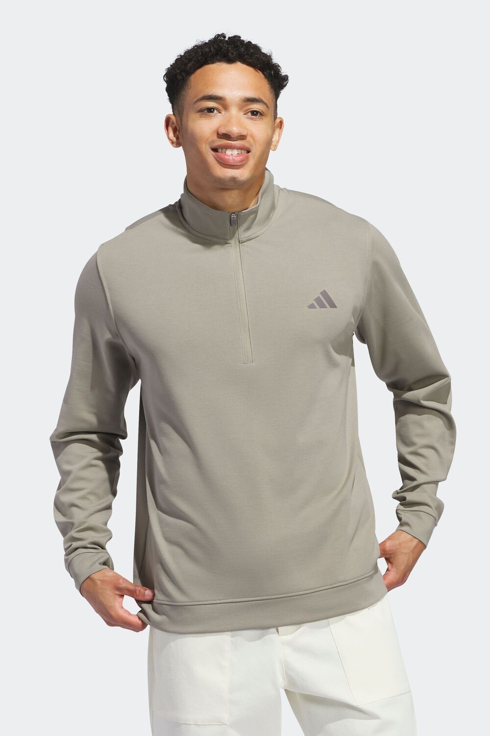 

Приподнятая толстовка на молнии 1/4 Adidas Golf, серый