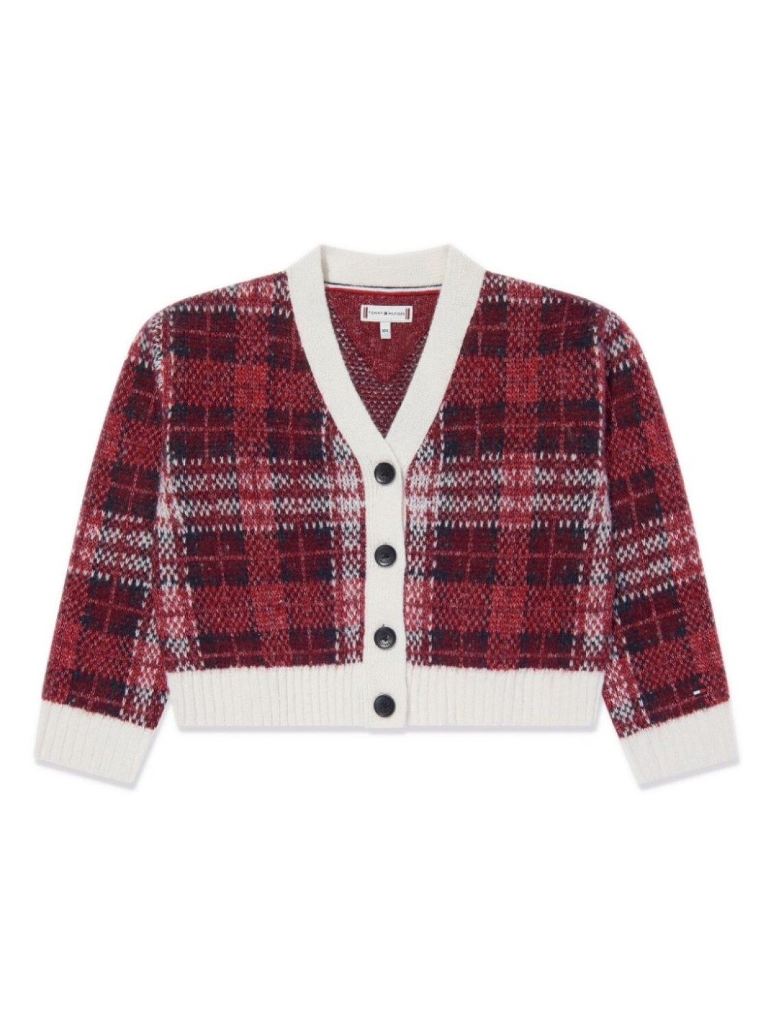 

Кардиган в клетку тартан Tommy Hilfiger Junior, красный