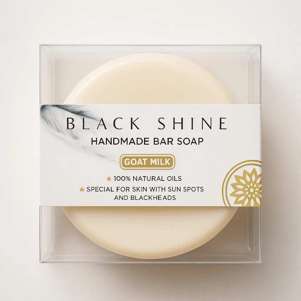 Натуральное мыло из козьего молока «Black Shine» Black Shine Bs