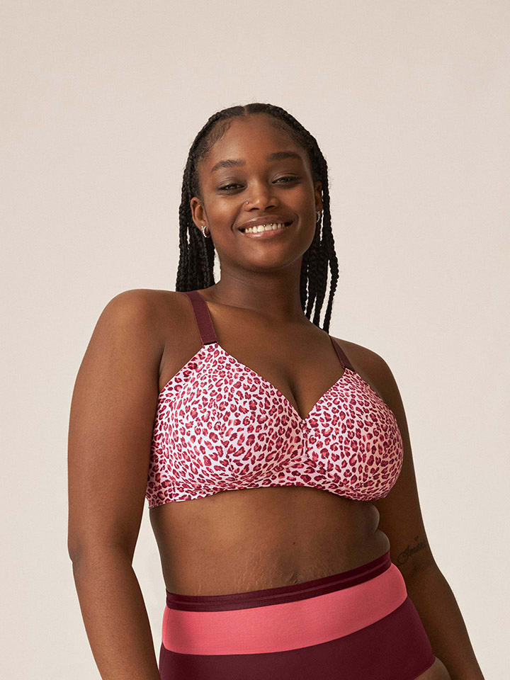 

Бюстгальтер без косточек Naturana Bügelloser BH, цвет Rosé/Rot