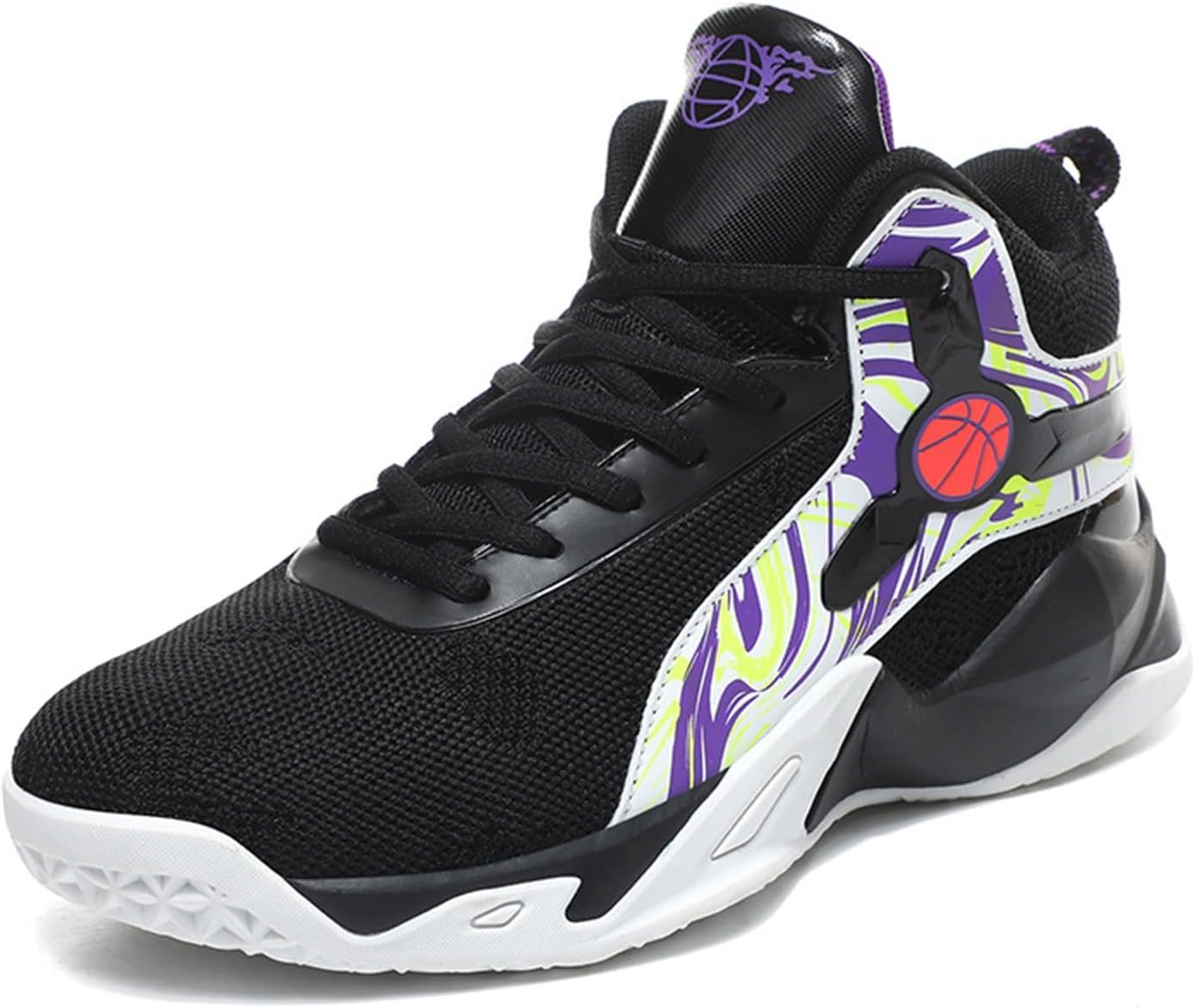 

Мужские баскетбольные туфли, школьная обувь для мальчиков, высокие кроссовки для улицы, модные кроссовки с амортизацией, спортивная обувь для фитнеса, повседневные кроссовки, мужские и женские туфли (цвет: красный, размер: 10 женский / 8,5 мужск...