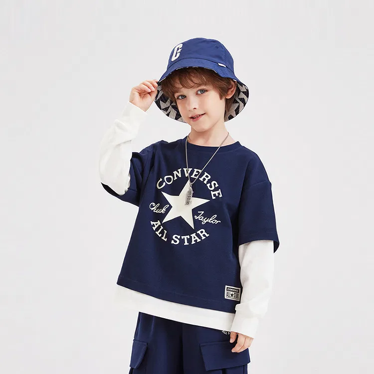 Футболка Converse Navy для подростков — фото 4