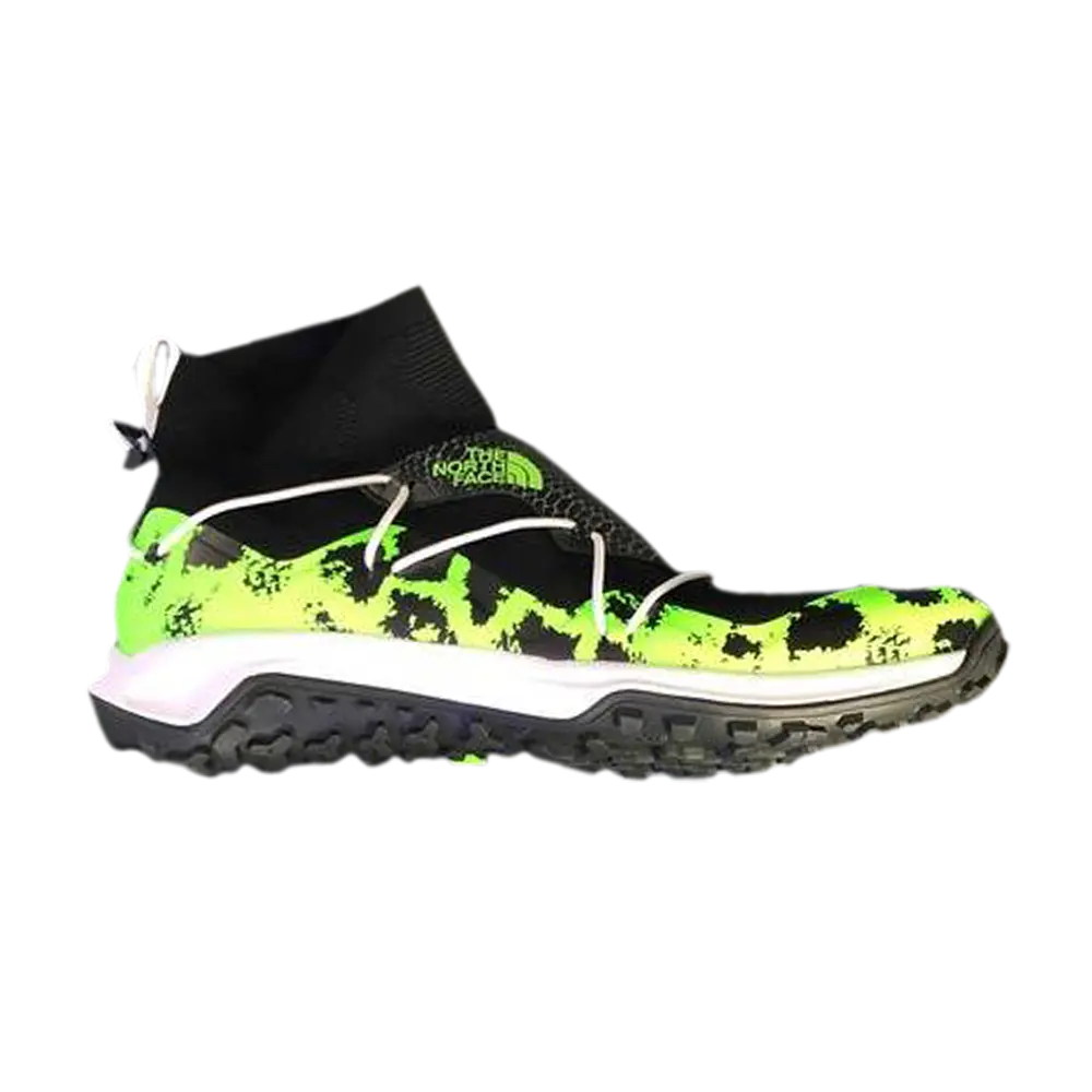 Женские ботинки The North Face Silh Mid комбинированные с сетчатой вставкой, черно-зеленый