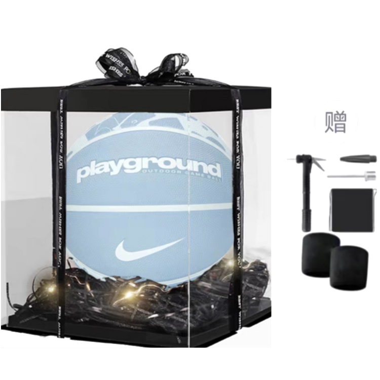 

Nike Резиновый баскетбольный мяч Celestial Stone Blue, молочно-голубой размер 6 для тренировок