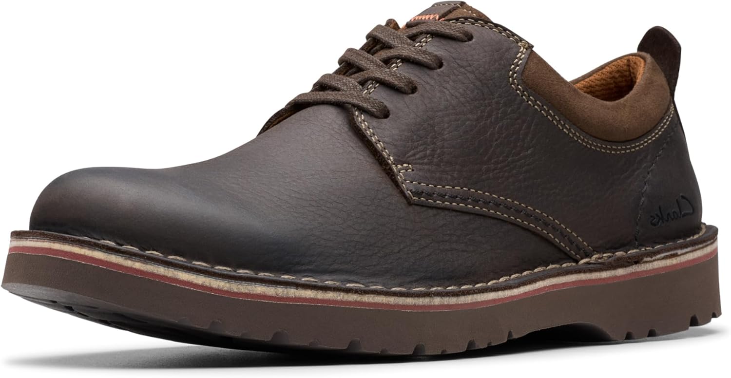 

Мужские низкие оксфорды Clarks Eastridge, темно-коричневый