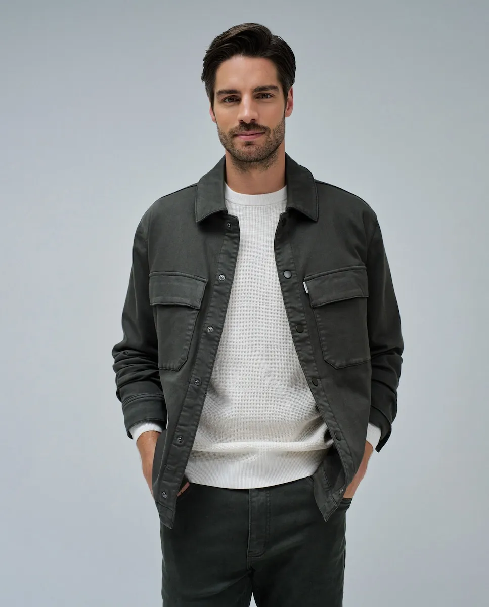 

Мужская рубашка-оверсайз S-Activ Salsa Jeans, темно-зеленый