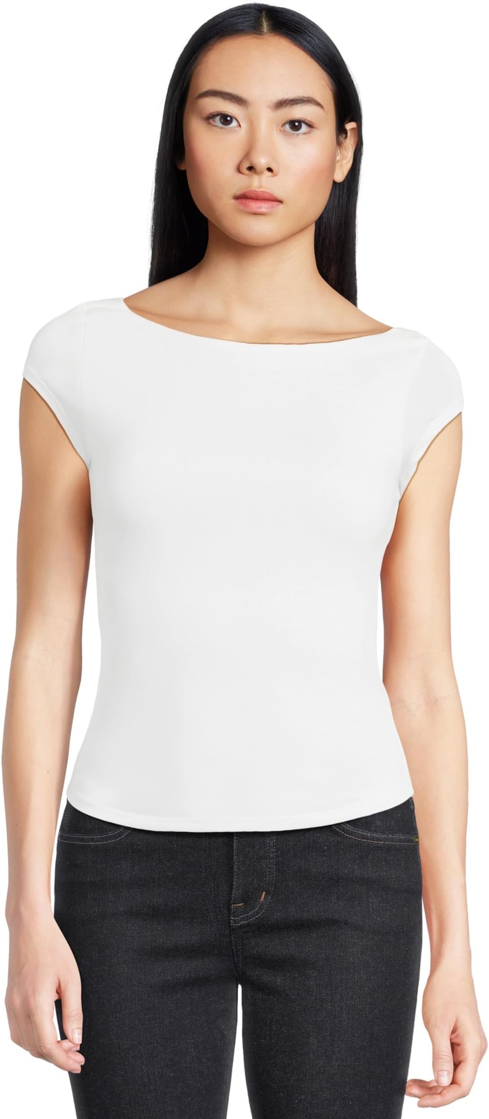 

Футболка Free People Katie Knit Tee, цвет Clean Ivory