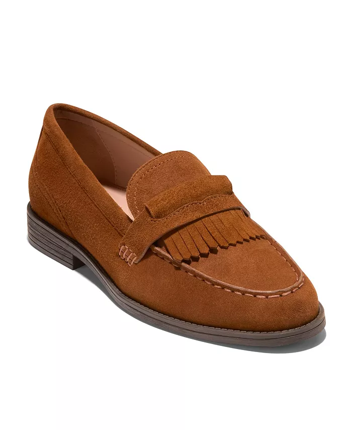 Женские лоферы Stassi с килтом Cole Haan, коричневый