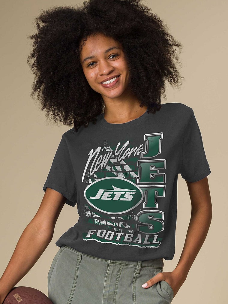 

Винтажная футболка MVP New York Jets Junk Food Clothing, черный
