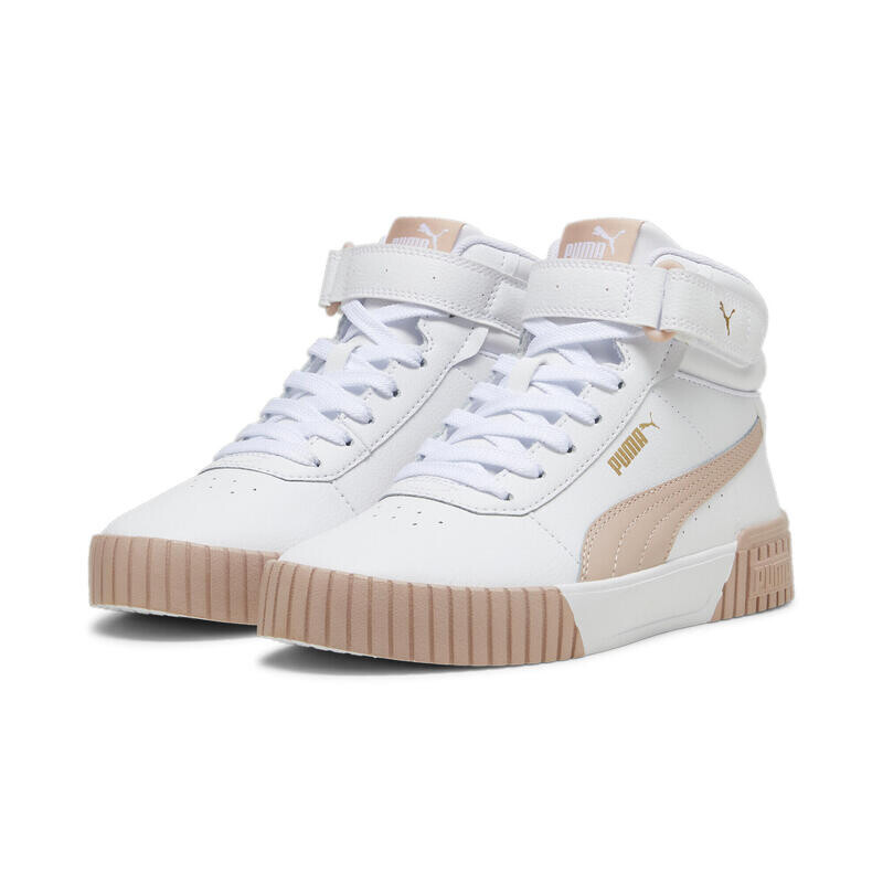 Кроссовки Carina 2.0 Mid Женские PUMA White Rose Quartz Gold Pink