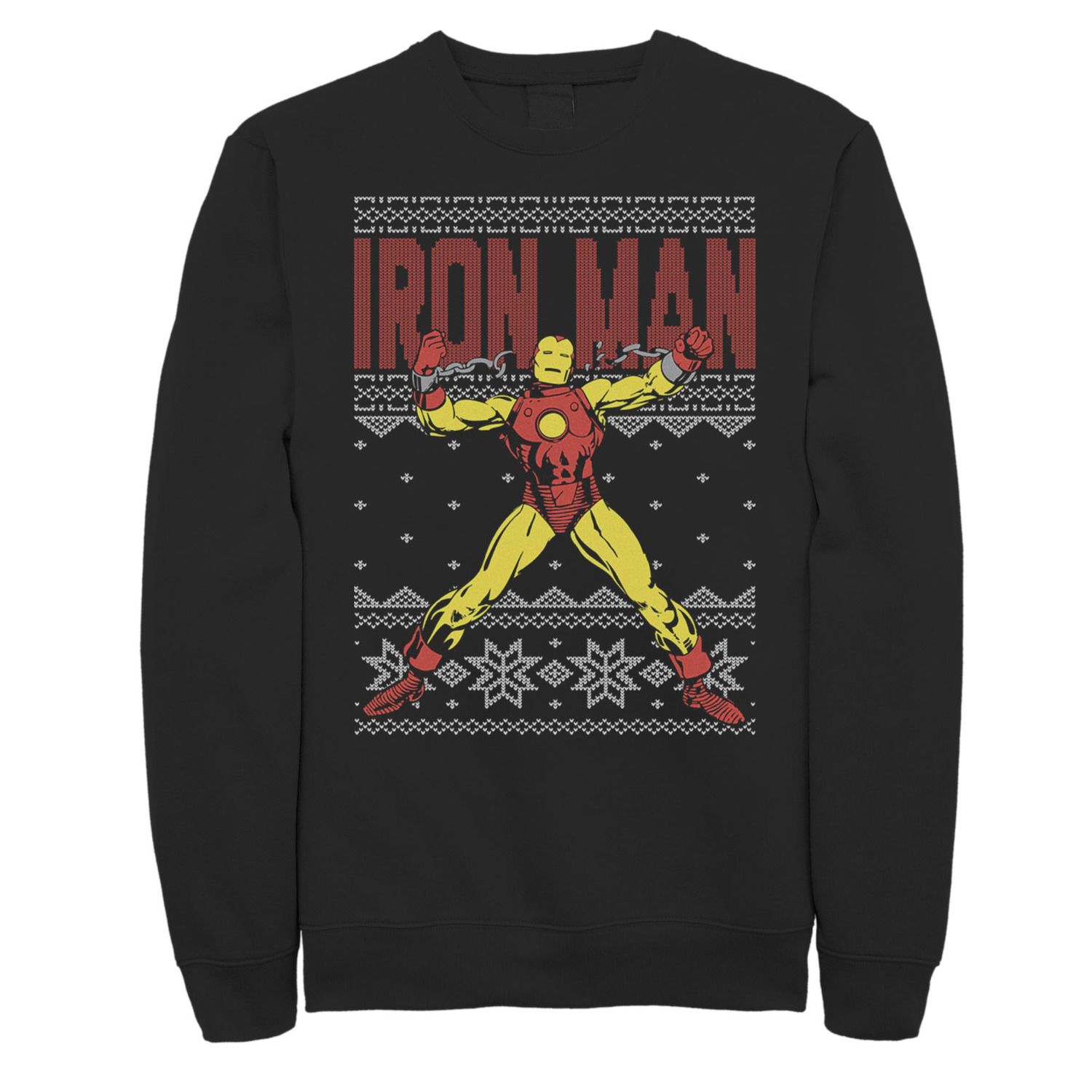 

Мужской флисовый свитер Marvel Iron Man Ugly Christmas Licensed Character