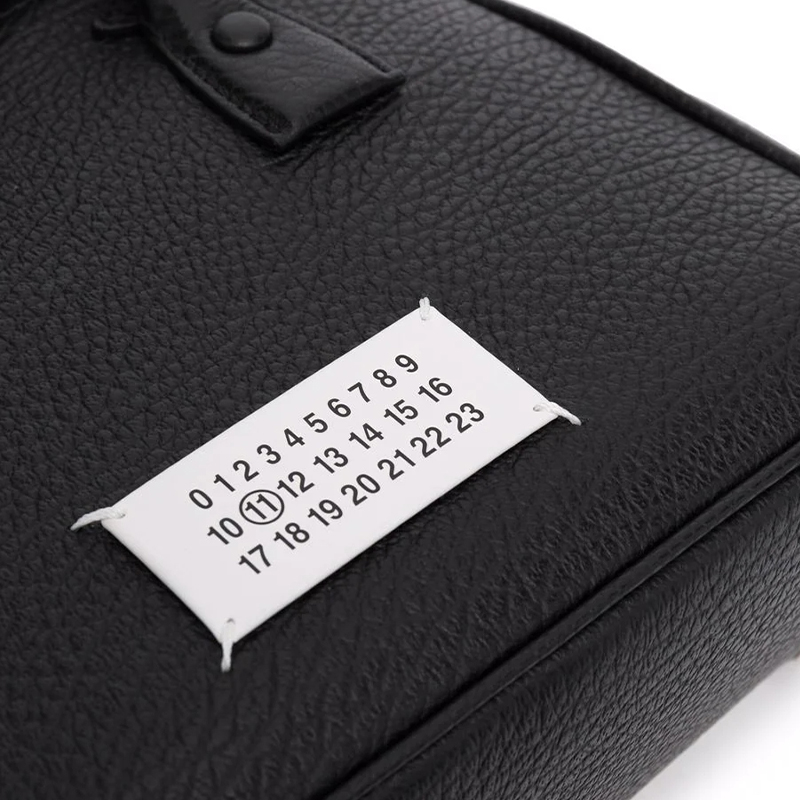 Maison Margiela 5AC Кожаная сумка через плечо, кроссбоди, женская сумка черная — фото 4