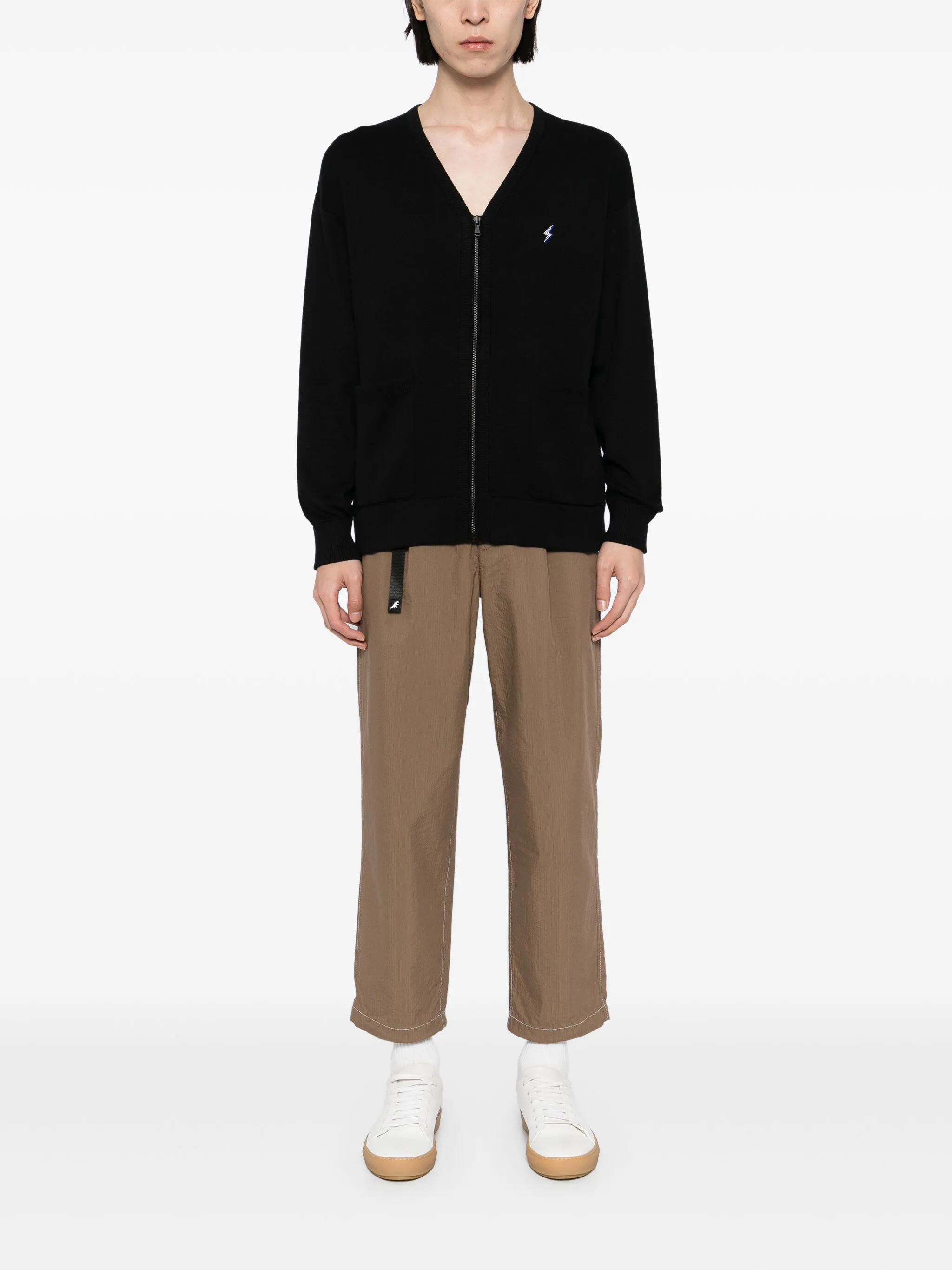 

Кардиган с вышитым логотипом Sport B. By Agnès B., черный