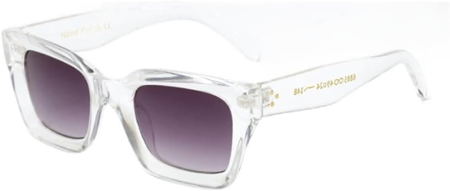 

Винтажные солнцезащитные очки для женщин и мужчин в стиле панк, большие солнцезащитные очки, женские солнцезащитные очки с защитой от УФ-излучения UV400 MTZJH, C7 Clear-grey