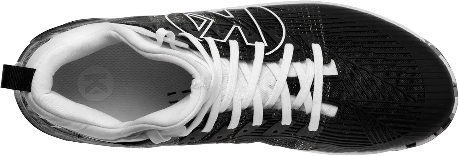 Кроссовки для гандбола Kempa Unisex Attack Mid, спортивная обувь, кроссовки, Black White — фото 3