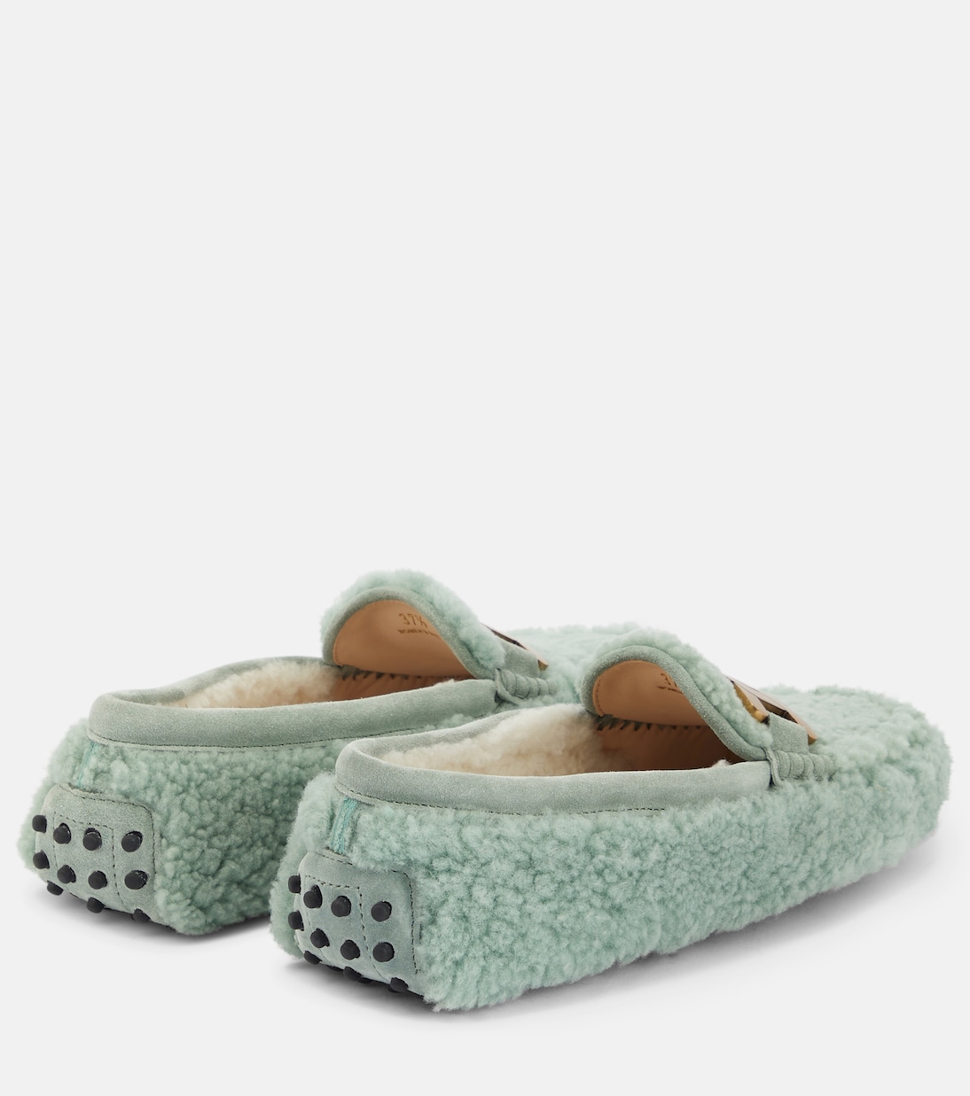 Лоферы из овчины Gommino Tod's, Green Bay + Militare — фото 3