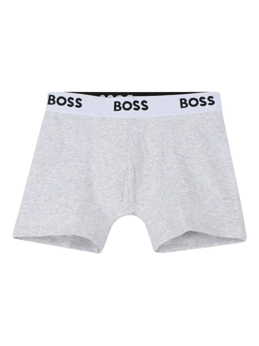 

Комплект из трех боксеров с логотипом BOSS Kidswear, серый