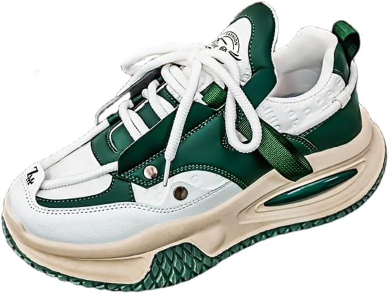 

Мужские легкие дышащие спортивные кроссовки - модный дизайн для повседневной носки и ежедневного использования Fusecottc, зеленый