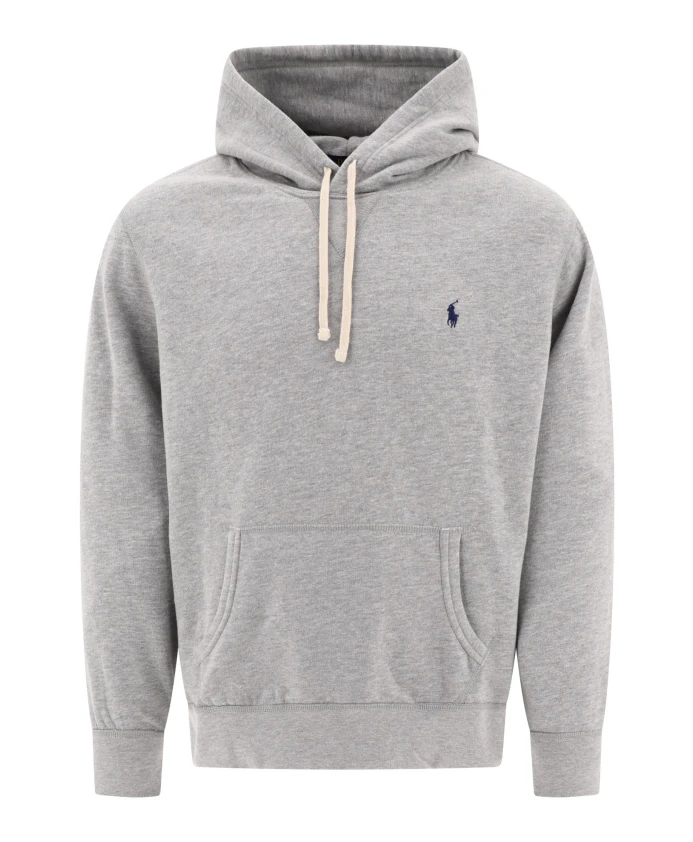 

Серая толстовка осень-зима 2025, стильная худи. Polo Ralph Lauren, серый