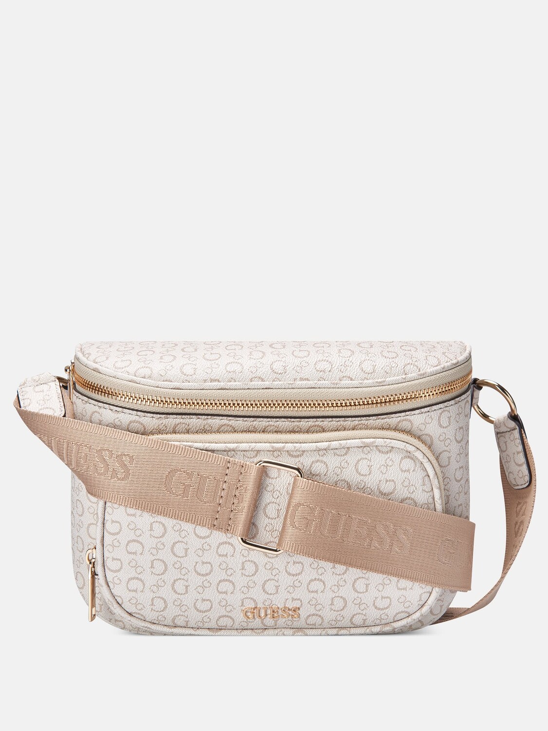 

Миниатюрная поясная сумка Hailley Signature Guess Factory, цвет Stone