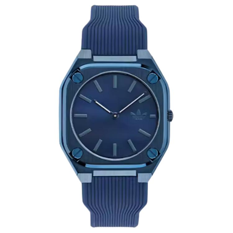 

Adidas Originals Мужские часы кварцевый механизм силиконовый ремешок 39 мм черный циферблат