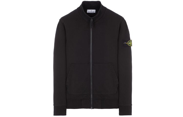 

Толстовка мужская Stone Island с логотипом и карманами, черный