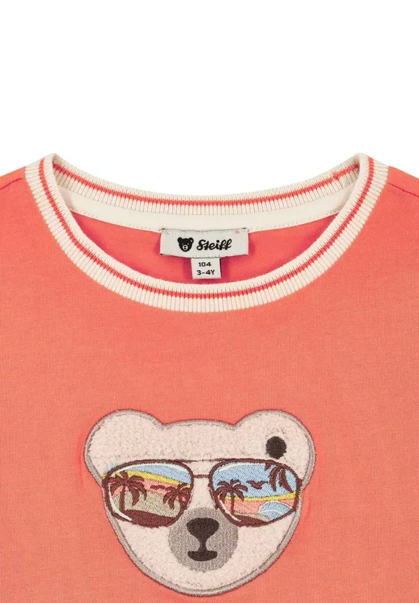 Футболка Steiff Offshore adventures print t-shirt, цвет хурма — фото 3