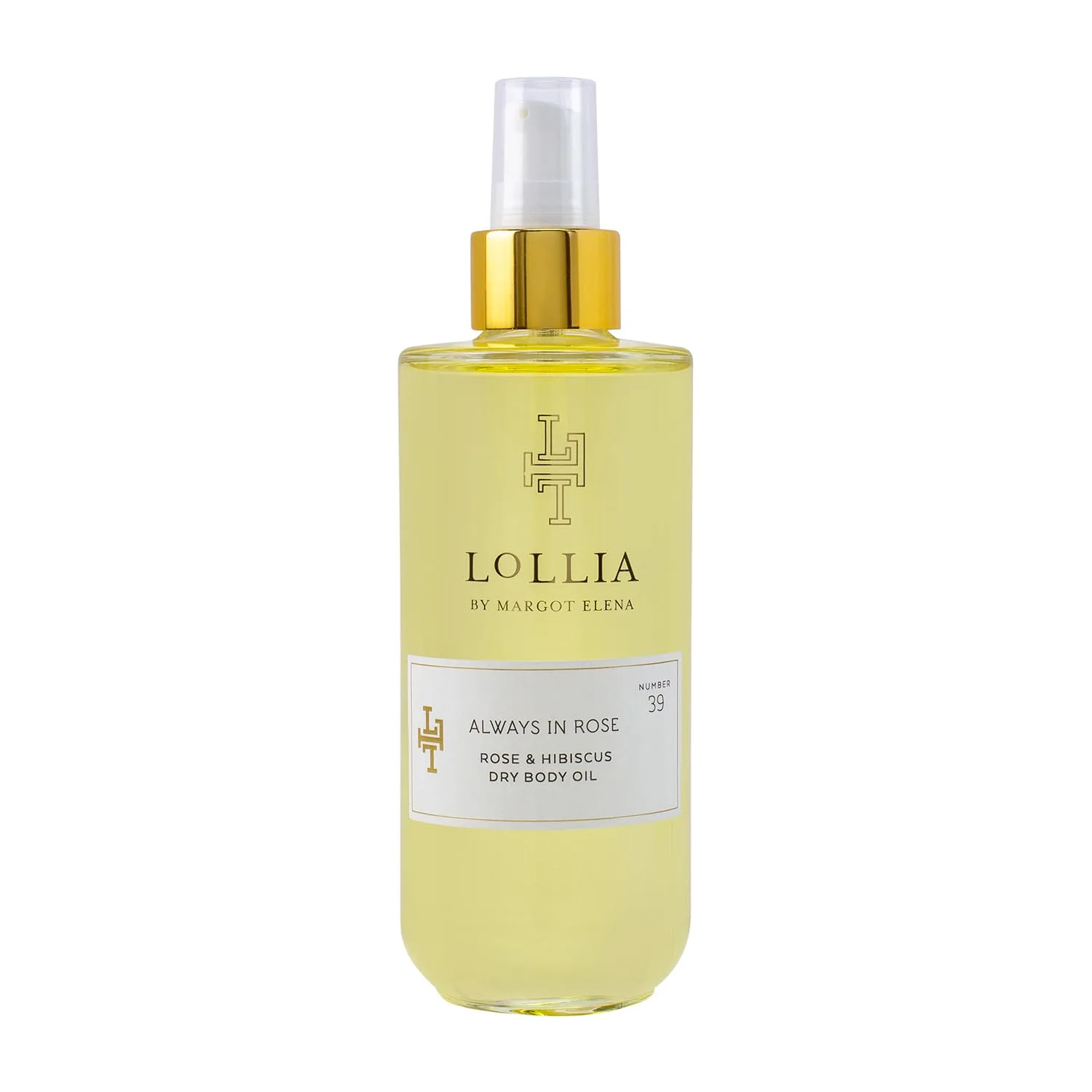 LOLLIA Always in Rose Dry Body Oil, 6.8 Fl. Oz. - Роза и гибискус - Женское, ароматизированное, увлажняющее, сухое масло для тела, подходит для всех типов кожи. 201 мл (1 шт.), Green