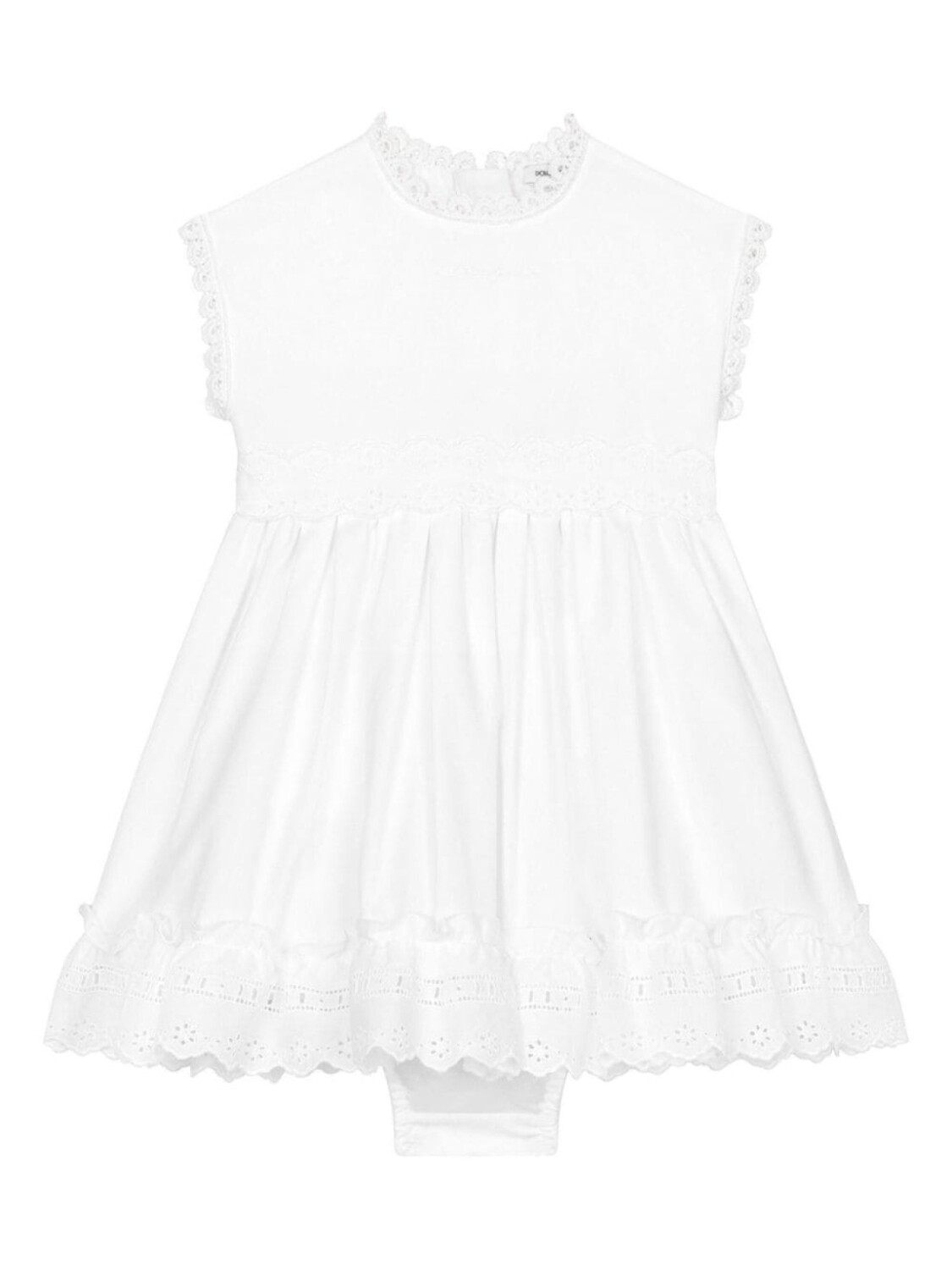 

Dolce & Gabbana Kids платье с кружевом, белый