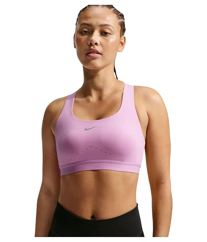 Спортивный бюстгальтер высокой поддержки Swift Nike, Light Magenta/Silver