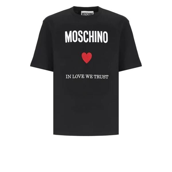 

Футболка t-shirt with logo Moschino, черный